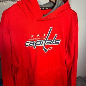Washington Capitals Adidas Hoodie Size XL - Stitched Logo & Stars
